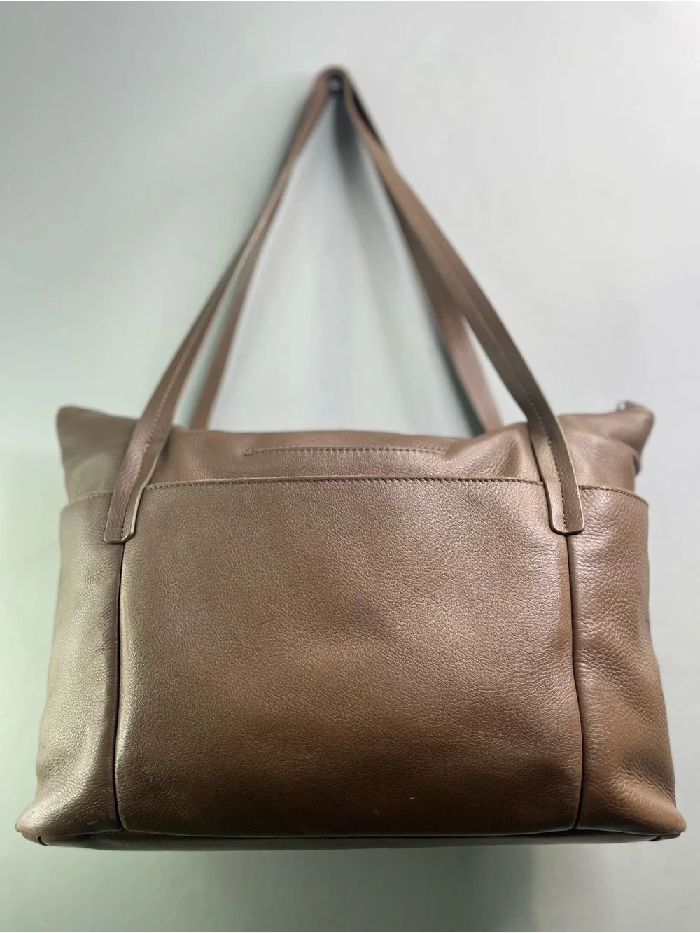 Hammitt Pebbled Leather Shoulder Bag in Tan